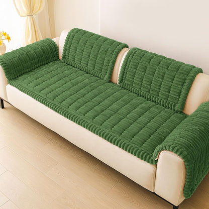 Couch Cover for Dogs, Washable Non Slip Plush Flannel Sofa Protector | Thick Flannel, Anti-Slip Backing, Pet Hair & Scratch Protection, Fits Sofa & Loveseat (27.6" x 59") - Colors B