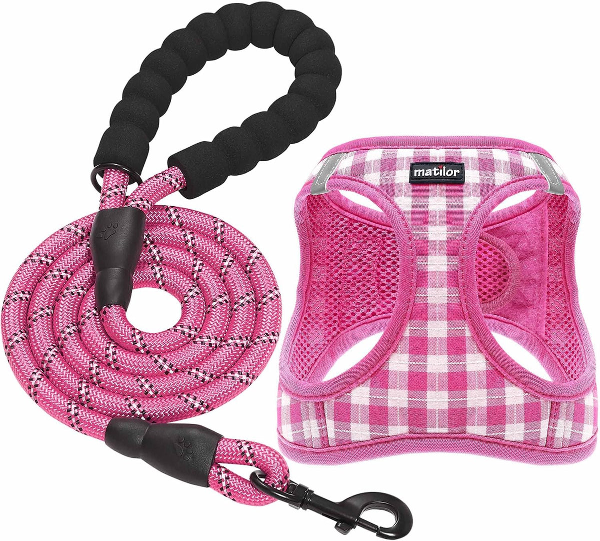 Dog Harness Step-in Breathable Puppy Cat Vest, Medium, Blue