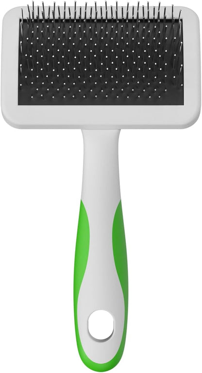 68565 Stainless-Steel Slicker Brush, Medium, Green