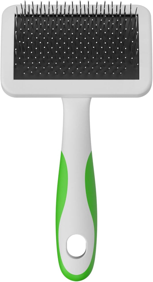 68565 Stainless-Steel Slicker Brush, Medium, Green