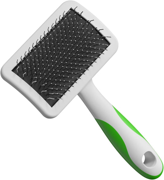 68565 Stainless-Steel Slicker Brush, Medium, Green