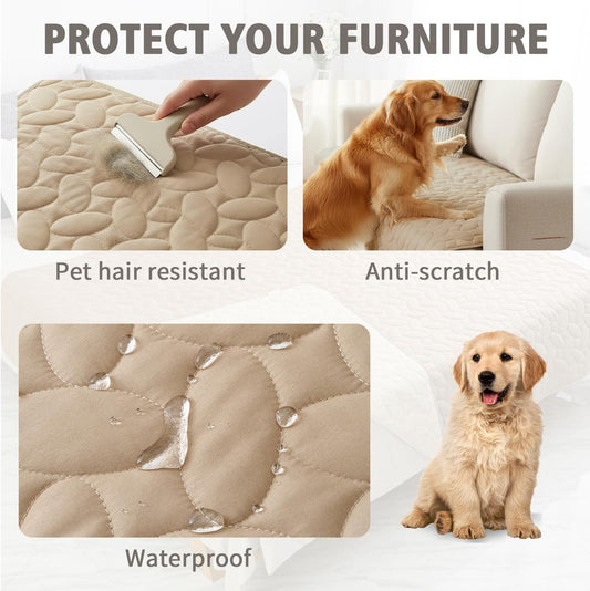 Pet Bed Cover Dog Bed Blanket for Sofa and Furniture Waterproof New Pattern Design (30x70 Inch, Dark Grey)