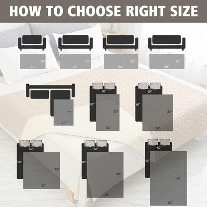 Pet Bed Cover Dog Bed Blanket for Sofa and Furniture Waterproof New Pattern Design (30x70 Inch, Dark Grey)