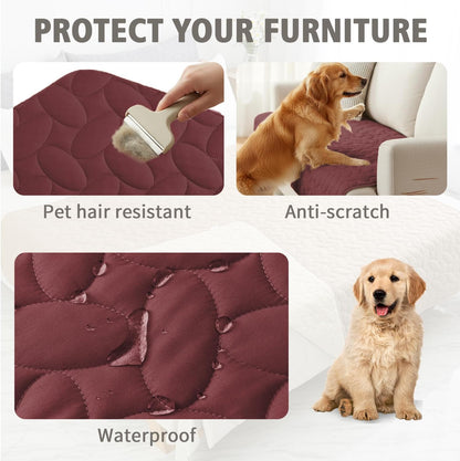 Pet Bed Cover Dog Bed Blanket for Sofa and Furniture Waterproof New Pattern Design (30x70 Inch, Dark Grey)