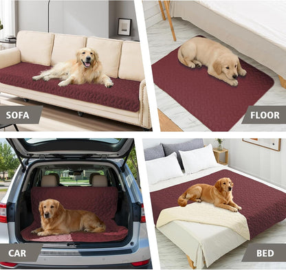 Pet Bed Cover Dog Bed Blanket for Sofa and Furniture Waterproof New Pattern Design (30x70 Inch, Dark Grey)