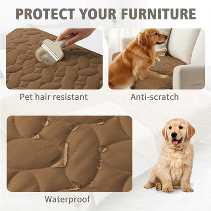 Pet Bed Cover Dog Bed Blanket for Sofa and Furniture Waterproof New Pattern Design (30x70 Inch, Dark Grey)