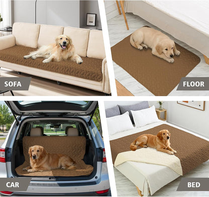 Pet Bed Cover Dog Bed Blanket for Sofa and Furniture Waterproof New Pattern Design (30x70 Inch, Dark Grey)