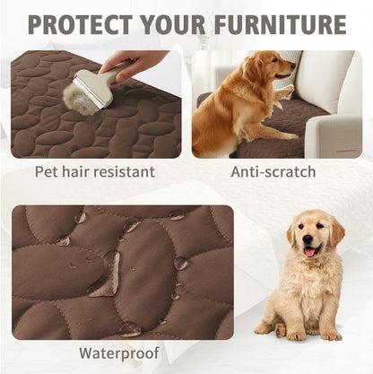 Pet Bed Cover Dog Bed Blanket for Sofa and Furniture Waterproof New Pattern Design (30x70 Inch, Dark Grey)