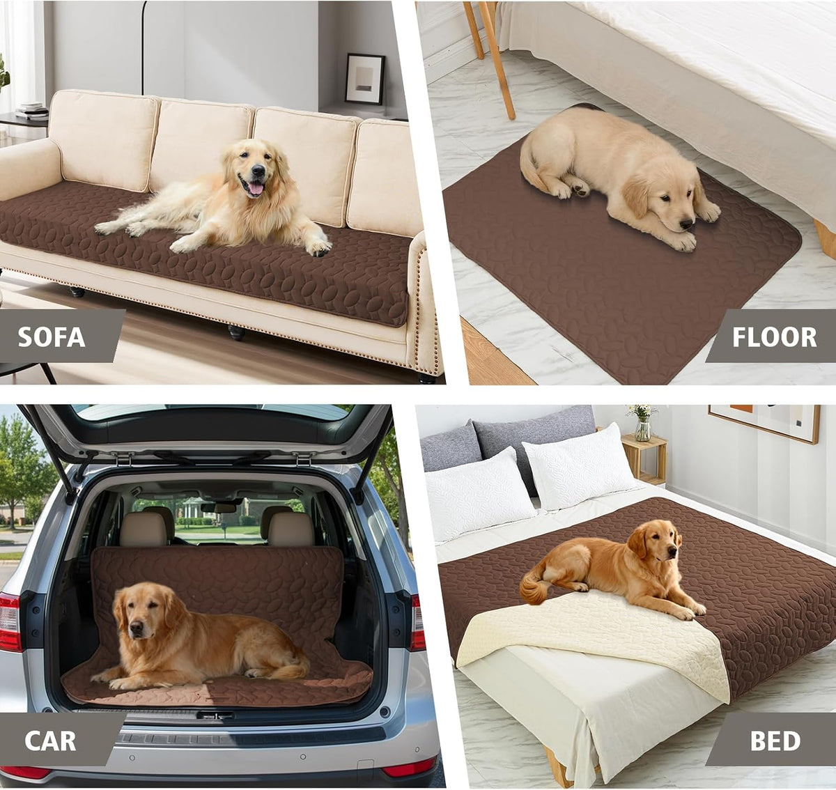 Pet Bed Cover Dog Bed Blanket for Sofa and Furniture Waterproof New Pattern Design (30x70 Inch, Dark Grey)