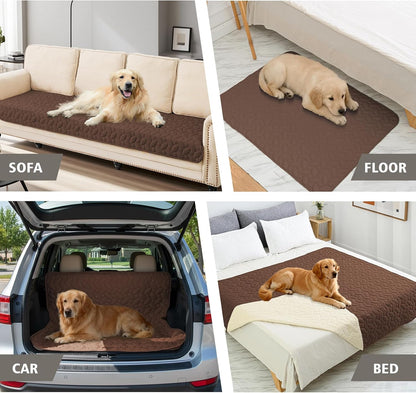 Pet Bed Cover Dog Bed Blanket for Sofa and Furniture Waterproof New Pattern Design (30x70 Inch, Dark Grey)