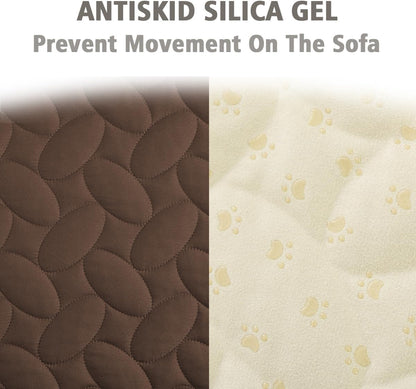 Pet Bed Cover Dog Bed Blanket for Sofa and Furniture Waterproof New Pattern Design (30x70 Inch, Dark Grey)