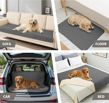Pet Bed Cover Dog Bed Blanket for Sofa and Furniture Waterproof New Pattern Design (30x70 Inch, Dark Grey)