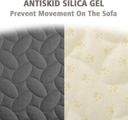 Pet Bed Cover Dog Bed Blanket for Sofa and Furniture Waterproof New Pattern Design (30x70 Inch, Dark Grey)