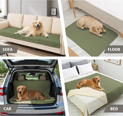 Pet Bed Cover Dog Bed Blanket for Sofa and Furniture Waterproof New Pattern Design (30x70 Inch, Dark Grey)