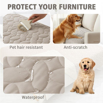 Pet Bed Cover Dog Bed Blanket for Sofa and Furniture Waterproof New Pattern Design (30x70 Inch, Dark Grey)