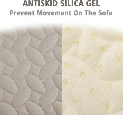 Pet Bed Cover Dog Bed Blanket for Sofa and Furniture Waterproof New Pattern Design (30x70 Inch, Dark Grey)