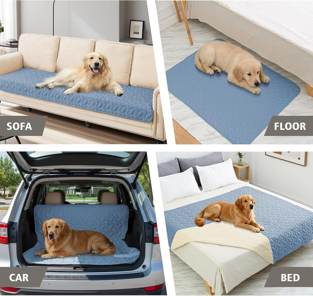 Pet Bed Cover Dog Bed Blanket for Sofa and Furniture Waterproof New Pattern Design (30x70 Inch, Dark Grey)