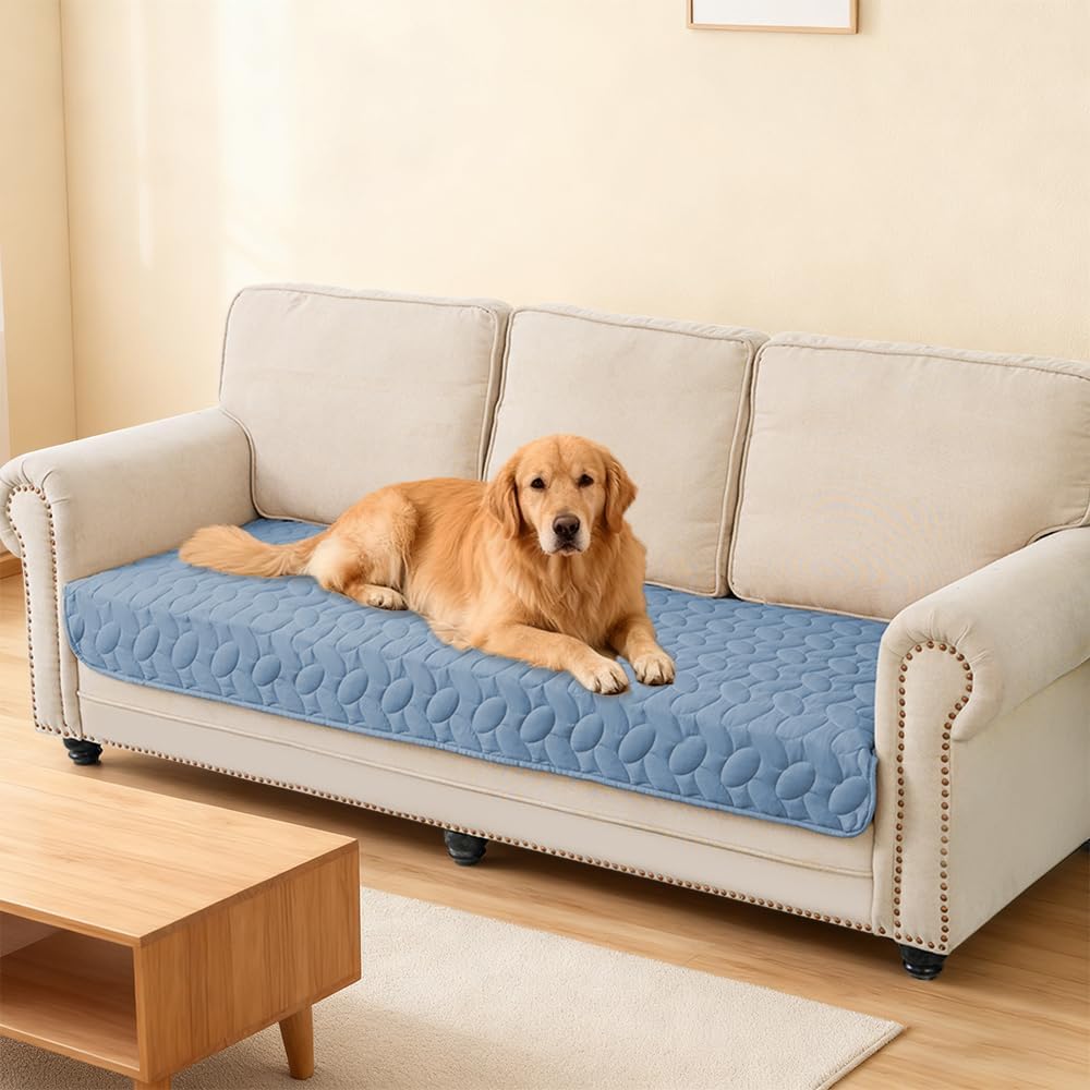 Pet Bed Cover Dog Bed Blanket for Sofa and Furniture Waterproof New Pattern Design (30x70 Inch, Dark Grey)