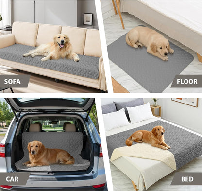 Pet Bed Cover Dog Bed Blanket for Sofa and Furniture Waterproof New Pattern Design (30x70 Inch, Dark Grey)