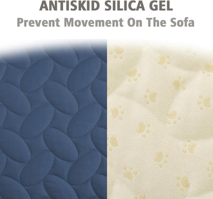 Pet Bed Cover Dog Bed Blanket for Sofa and Furniture Waterproof New Pattern Design (30x70 Inch, Dark Grey)