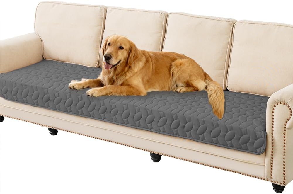 Pet Bed Cover Dog Bed Blanket for Sofa and Furniture Waterproof New Pattern Design (30x70 Inch, Dark Grey)