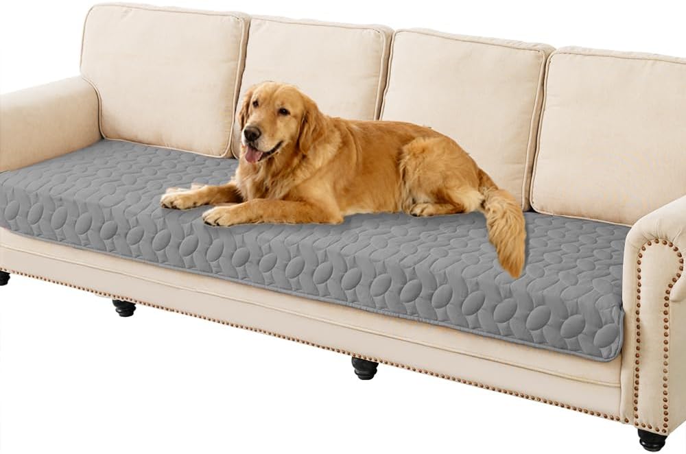 Pet Bed Cover Dog Bed Blanket for Sofa and Furniture Waterproof New Pattern Design (30x70 Inch, Dark Grey)