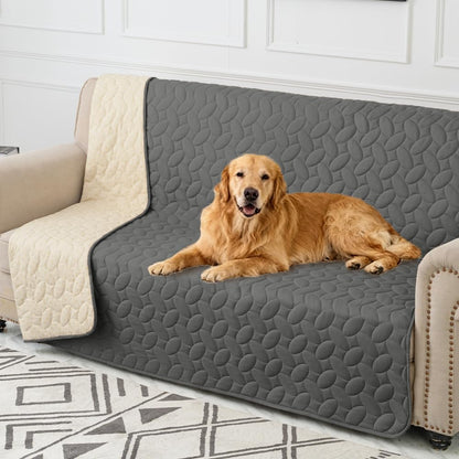 Pet Bed Cover Dog Bed Blanket for Sofa and Furniture Waterproof New Pattern Design (30x70 Inch, Dark Grey)