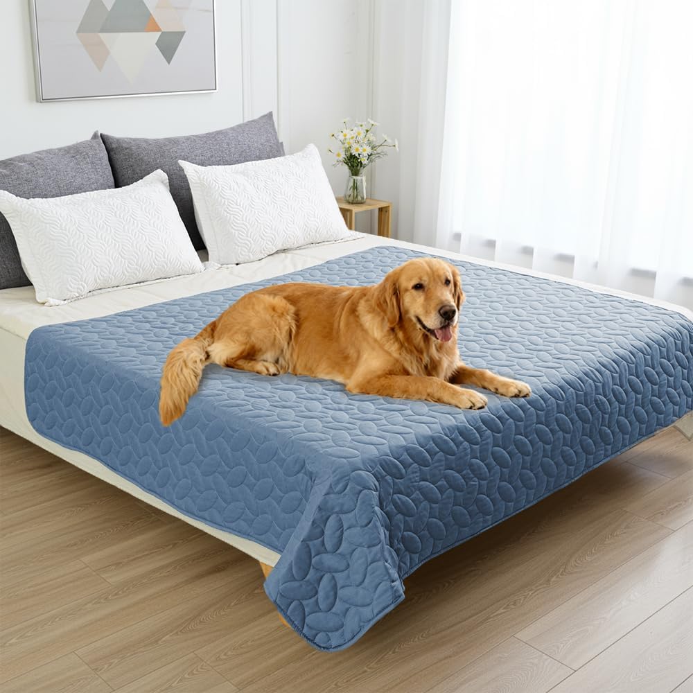 Pet Bed Cover Dog Bed Blanket for Sofa and Furniture Waterproof New Pattern Design (30x70 Inch, Dark Grey)