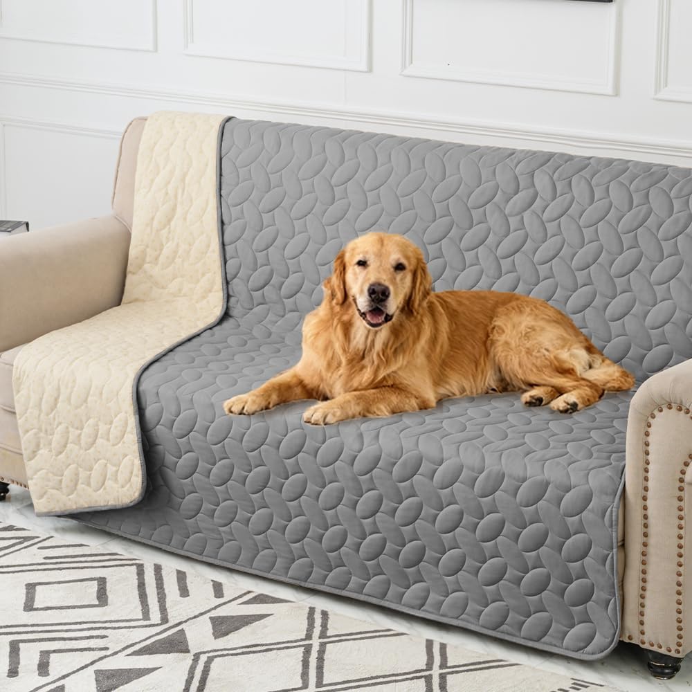 Pet Bed Cover Dog Bed Blanket for Sofa and Furniture Waterproof New Pattern Design (30x70 Inch, Dark Grey)