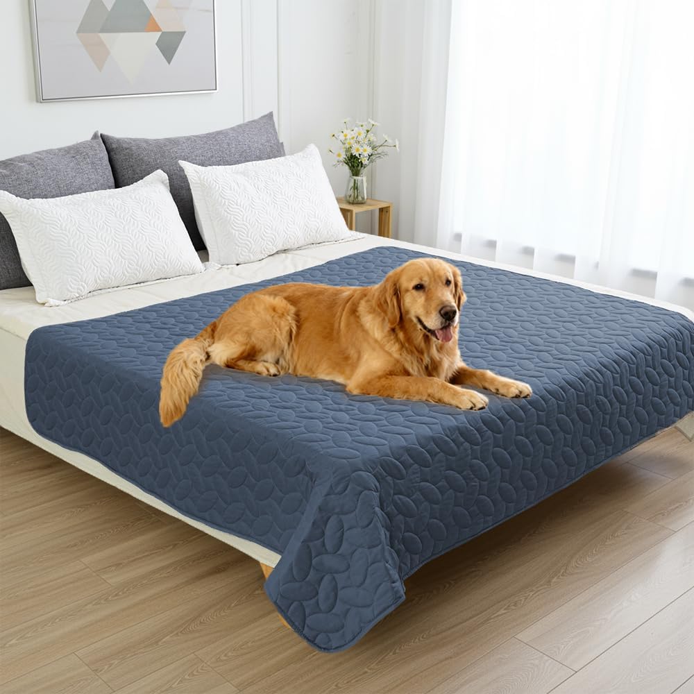 Pet Bed Cover Dog Bed Blanket for Sofa and Furniture Waterproof New Pattern Design (30x70 Inch, Dark Grey)