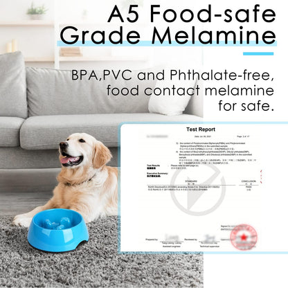 Slow Feeder Dog Bowl Cat Bowl 1/2 Cup Slow Feeding Dog Bowl for Small Medium Breed Anti Gulping Healthy Eating Interactive Bloat Stop Fun Alternative Non Slip Puzzle Dog Food Bowl, White