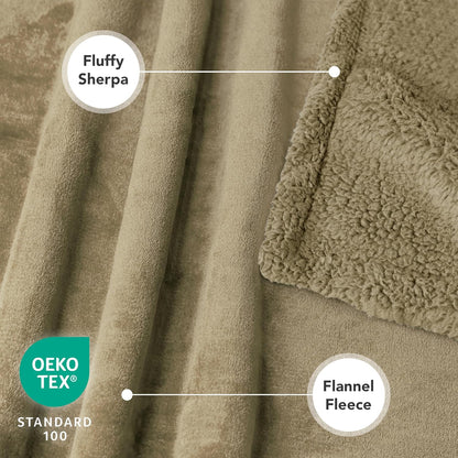 PetAmi Waterproof Dog Blanket for Couch, Large 60x40, Pee Proof Sherpa Fleece Reversible Pet Throw, Furniture Protector for Bed Sofa Kennel, Soft Washable Cover for Medium Dogs Cats, Grey Sherpa