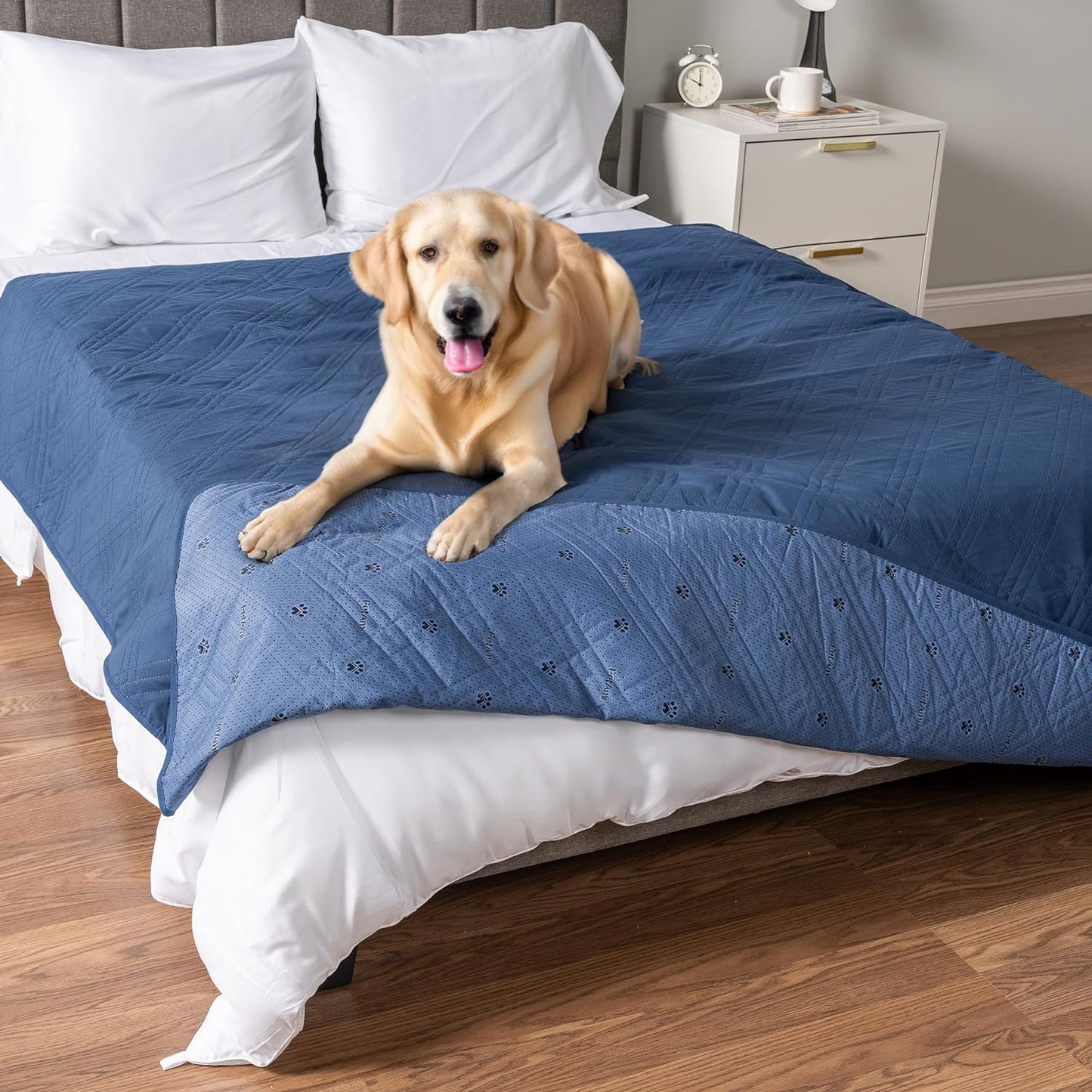 PetAmi Waterproof Couch Cover for Dogs, Reversible Furniture Cover Sofa Protector for Pet Cat Bed, Washable Blanket Dog Cover for Couch Seat, 52x82 Gray