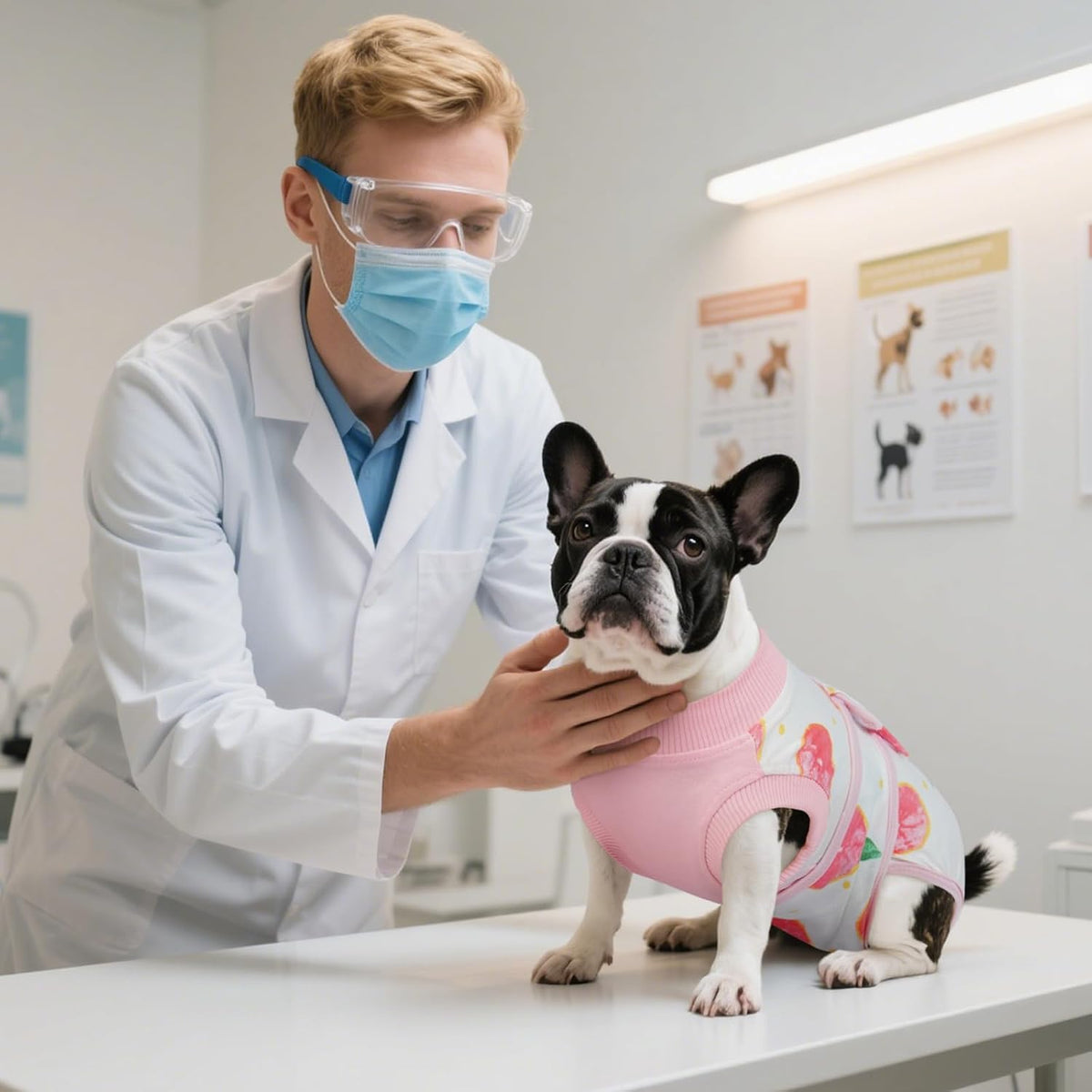 Recovery Suit for Dogs Cats, Soft Dog Surgery Suit Female Male Spay