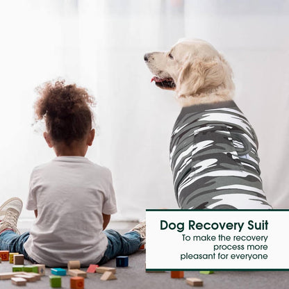 Recovery Suit for Dogs Cats, Soft Dog Surgery Suit Female Male Spay