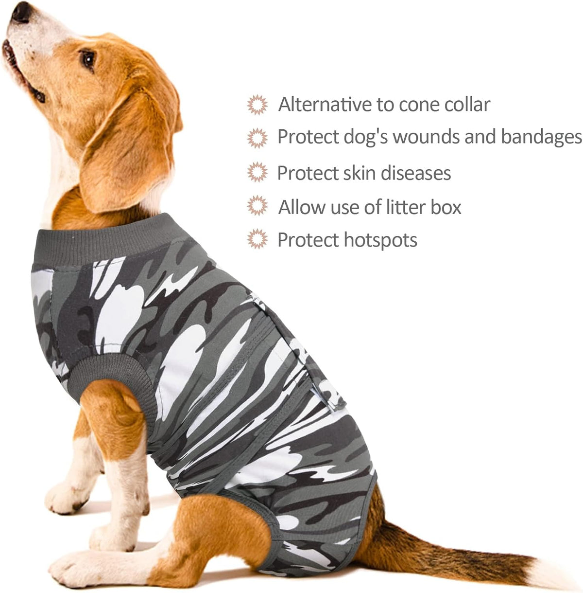 Recovery Suit for Dogs Cats, Soft Dog Surgery Suit Female Male Spay
