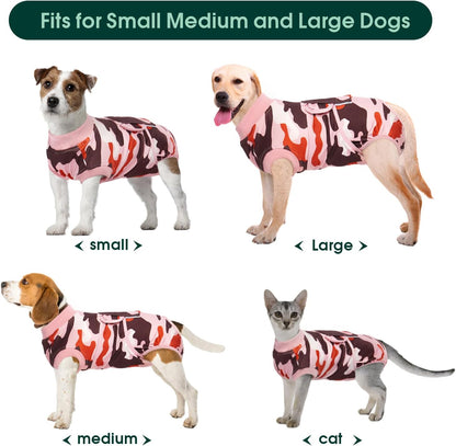 Recovery Suit for Dogs Cats, Soft Dog Surgery Suit Female Male Spay