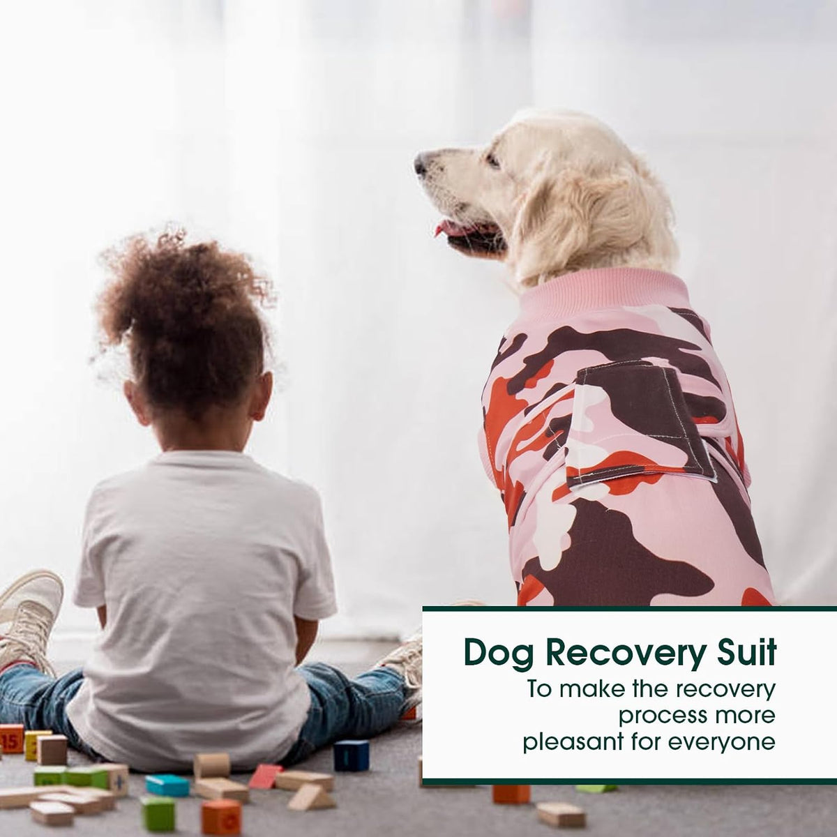 Recovery Suit for Dogs Cats, Soft Dog Surgery Suit Female Male Spay