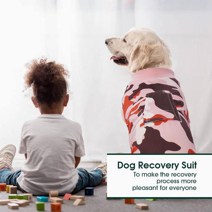 Recovery Suit for Dogs Cats, Soft Dog Surgery Suit Female Male Spay