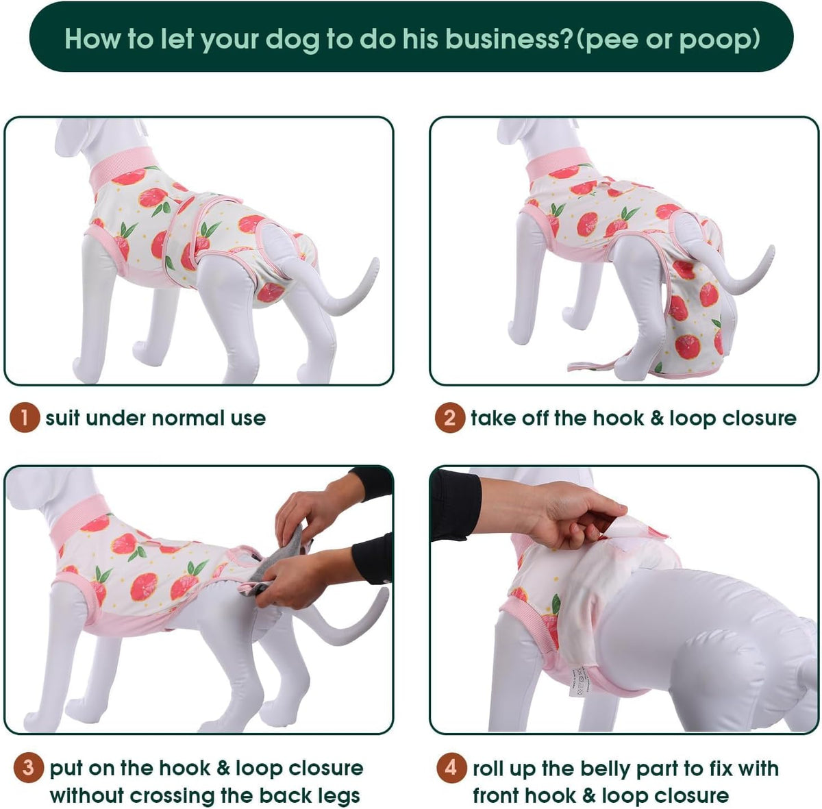 Recovery Suit for Dogs Cats, Soft Dog Surgery Suit Female Male Spay