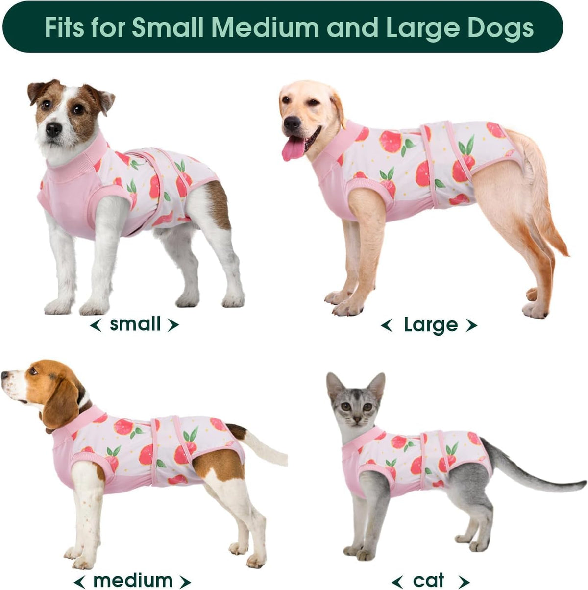 Recovery Suit for Dogs Cats, Soft Dog Surgery Suit Female Male Spay