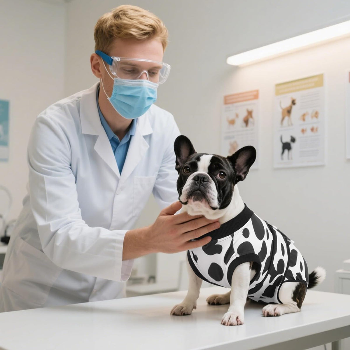 Recovery Suit for Dogs Cats, Soft Dog Surgery Suit Female Male Spay