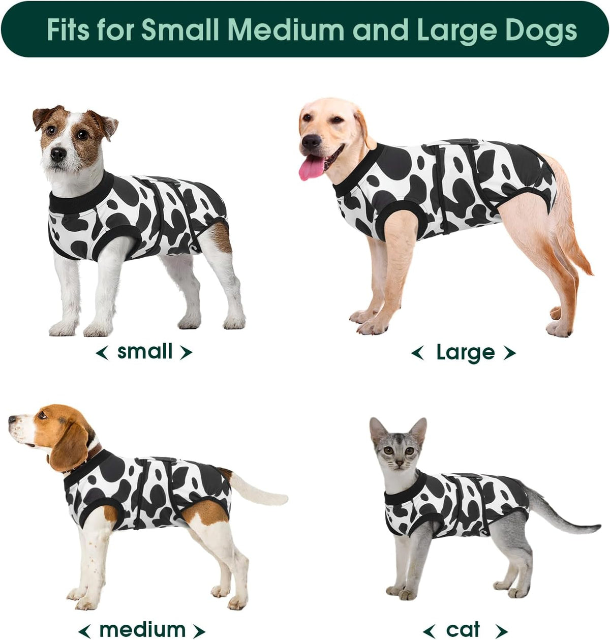 Recovery Suit for Dogs Cats, Soft Dog Surgery Suit Female Male Spay