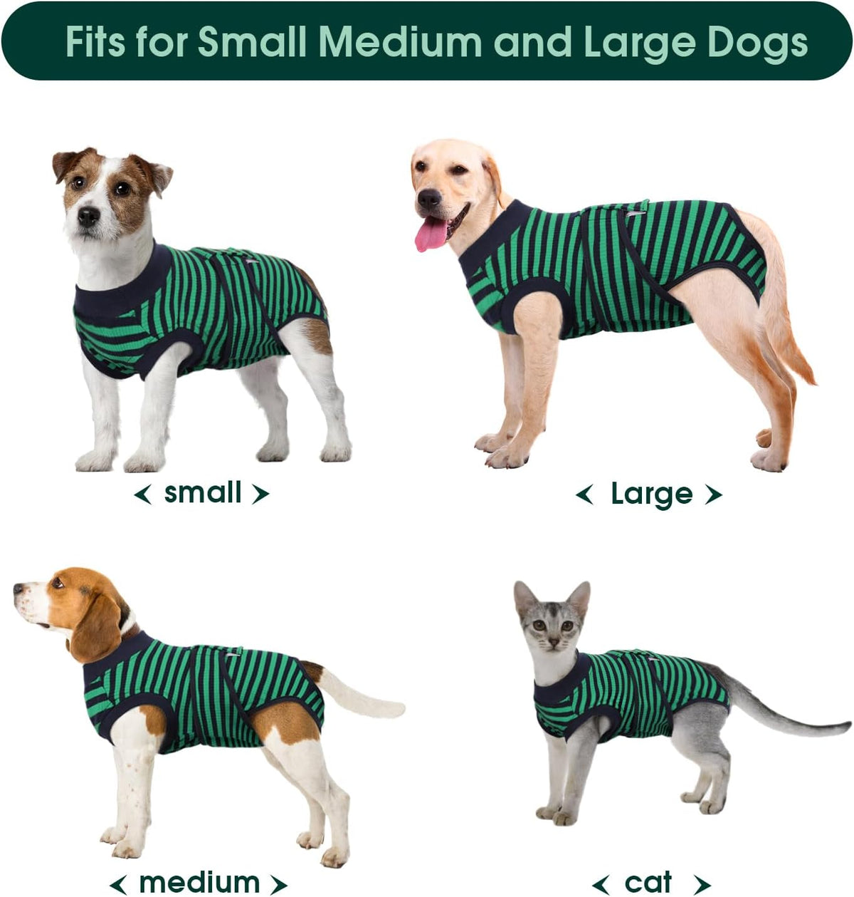 Recovery Suit for Dogs Cats, Soft Dog Surgery Suit Female Male Spay