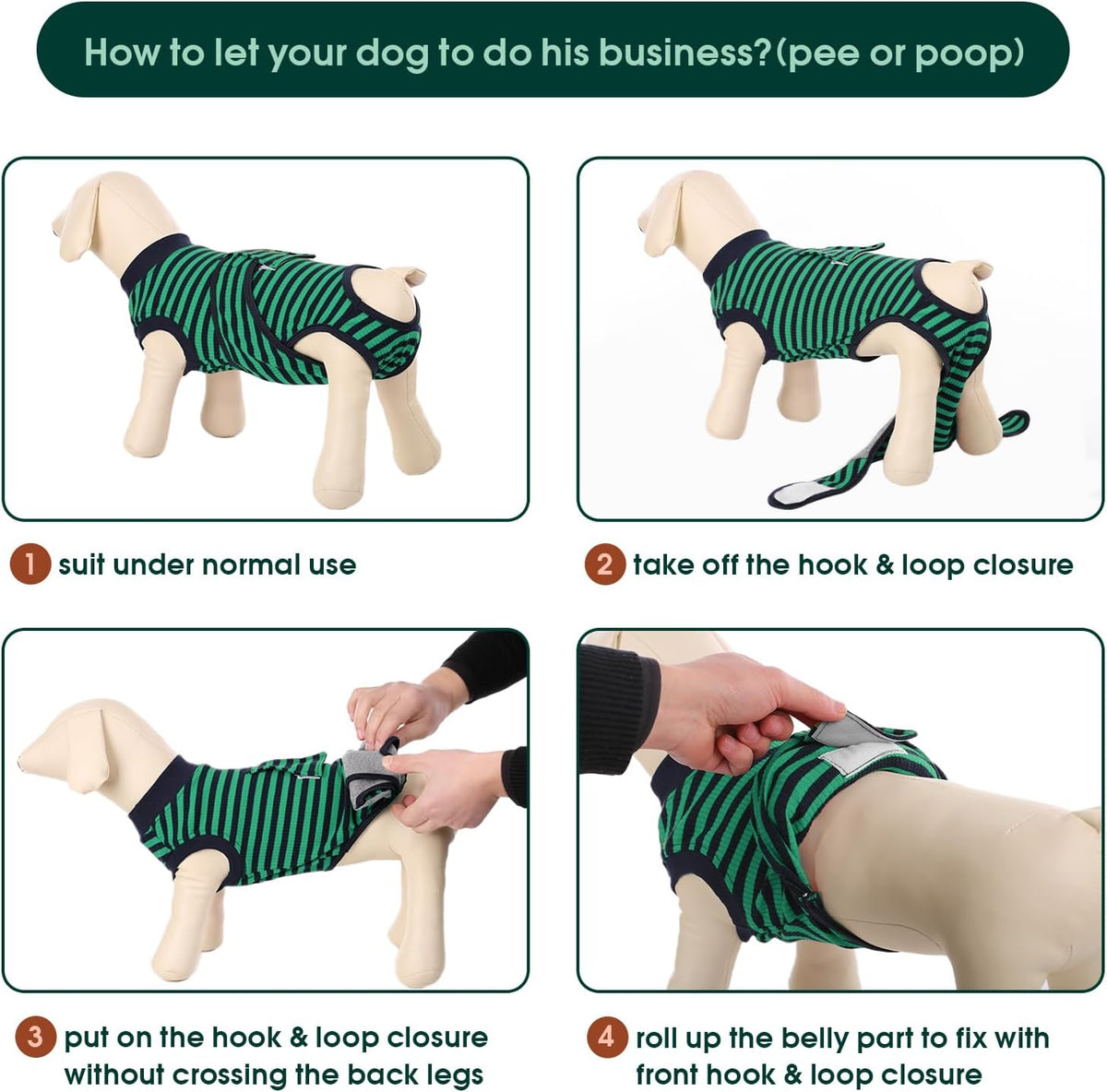 Recovery Suit for Dogs Cats, Soft Dog Surgery Suit Female Male Spay
