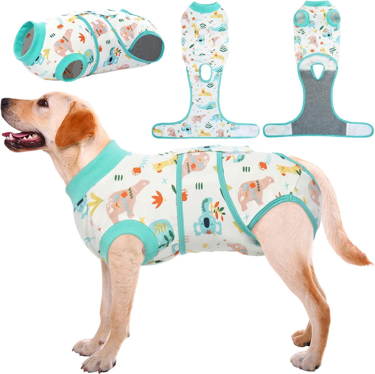 Recovery Suit for Dogs Cats, Soft Dog Surgery Suit Female Male Spay