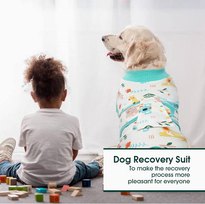 Recovery Suit for Dogs Cats, Soft Dog Surgery Suit Female Male Spay