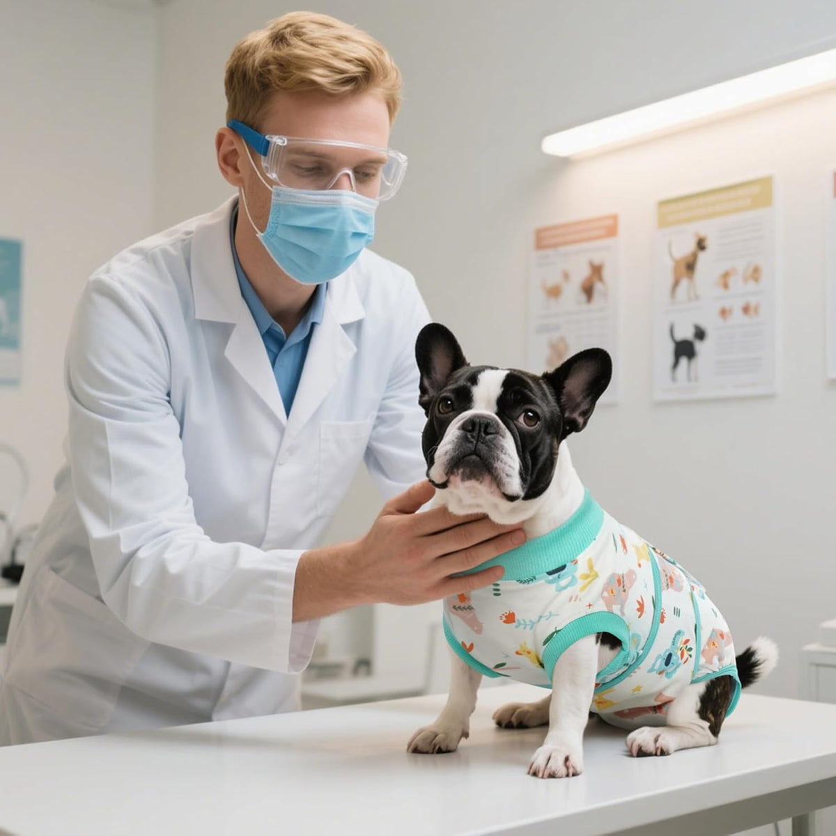 Recovery Suit for Dogs Cats, Soft Dog Surgery Suit Female Male Spay