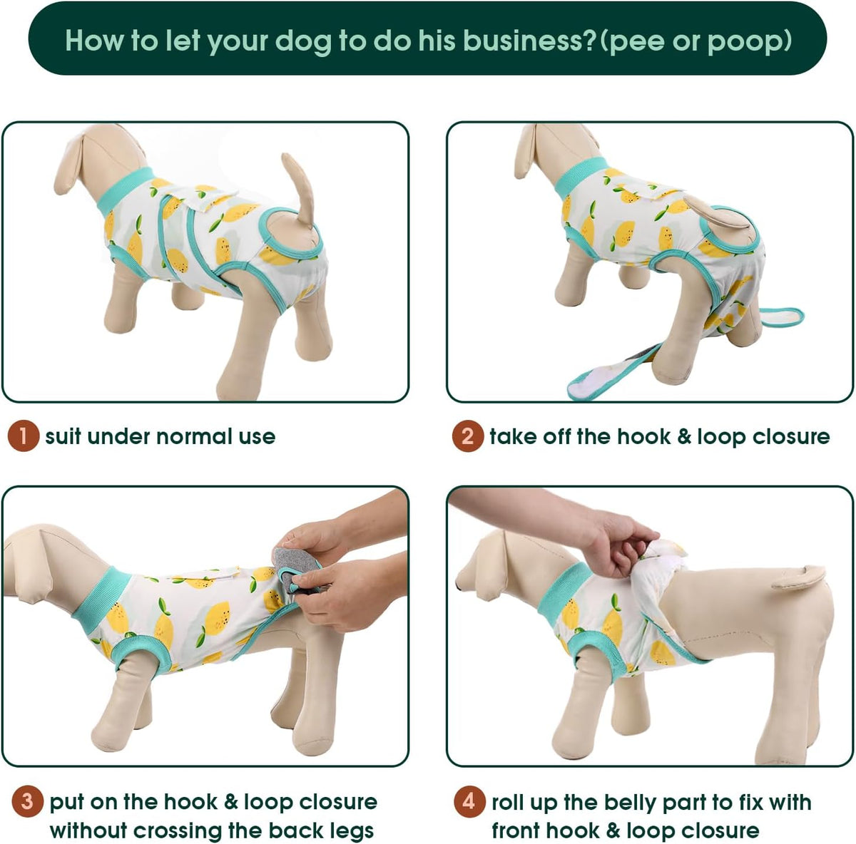 Recovery Suit for Dogs Cats, Soft Dog Surgery Suit Female Male Spay