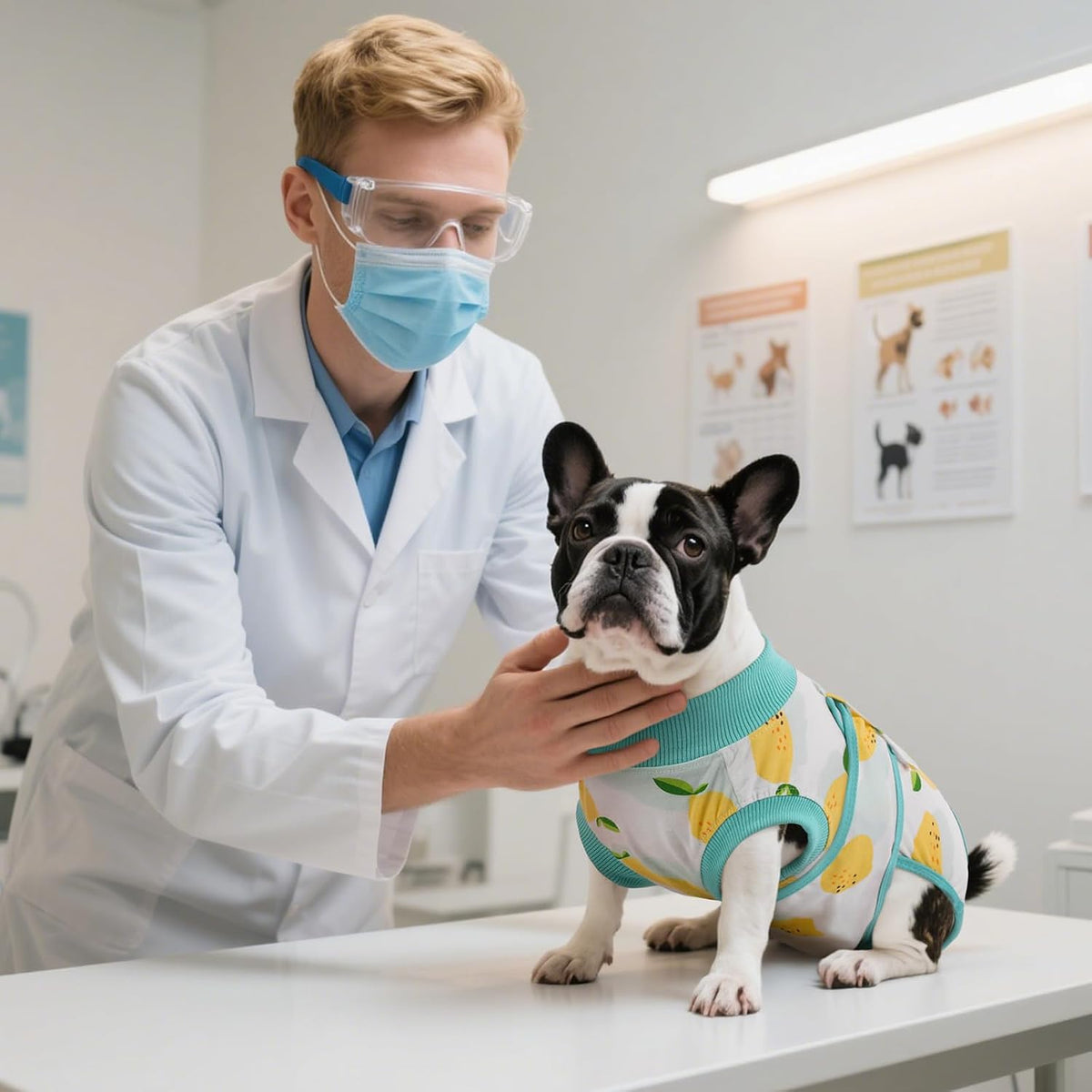 Recovery Suit for Dogs Cats, Soft Dog Surgery Suit Female Male Spay